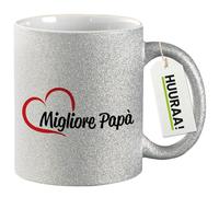 huuraa tazza da caffè Migliore Papà Tazza regalo argento 330ml Migliore Papà Presente