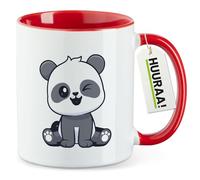 huuraa tazza da caffè Panda Tazza da tè regalo rossa 330ml Panda Presente