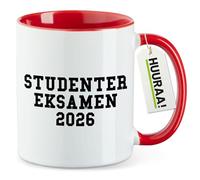 huuraa tazza da caffè Studentereksamen 2026 Tazza da tè regalo rossa 330ml Studentereksamen 2026 Presente
