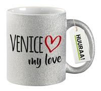 huuraa tazza da caffè Venice my love Tazza regalo argento 330ml Venice my love Presente