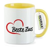 huuraa tazza da tè Beste Zus Tazza in ceramica regalo gialla 330ml Beste Zus Sorpresa