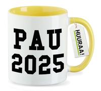 huuraa tazza da tè PAU 2025 Tazza in ceramica regalo gialla 330ml PAU 2025 Sorpresa