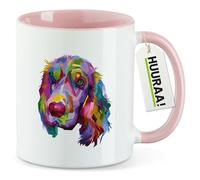 huuraa tazza da ufficio Cocker Spaniel Tazza con motivo regalo rosa 330ml Cocker Spaniel souvenir