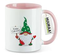 huuraa tazza da ufficio Duende Merry Christmas Tazza con motivo regalo rosa 330ml Duende Merry Christmas souvenir
