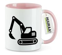 huuraa tazza da ufficio excavadora Tazza con motivo regalo rosa 330ml excavadora souvenir