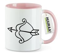 huuraa tazza da ufficio Flecha de Cupido Tazza con motivo regalo rosa 330ml Flecha de Cupido souvenir