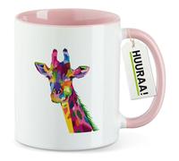huuraa tazza da ufficio Jirafa Tazza con motivo regalo rosa 330ml Jirafa souvenir