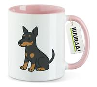 huuraa tazza da ufficio Manchester terrier Tazza con motivo regalo rosa 330ml Manchester terrier souvenir