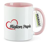 huuraa tazza da ufficio Migliore Papà Tazza con motivo regalo rosa 330ml Migliore Papà souvenir