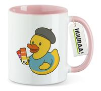 huuraa tazza da ufficio Pato de goma de diseño gráfico Tazza con motivo regalo rosa 330ml Pato de goma de diseño gráfico souvenir