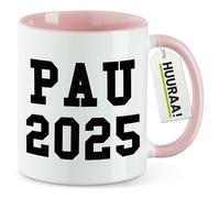 huuraa tazza da ufficio PAU 2025 Tazza con motivo regalo rosa 330ml PAU 2025 souvenir