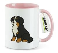 huuraa tazza da ufficio Perro de montaña de Berna Tazza con motivo regalo rosa 330ml Perro de montaña de Berna souvenir