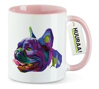 huuraa tazza da ufficio Pug Tazza con motivo regalo rosa 330ml Pug souvenir