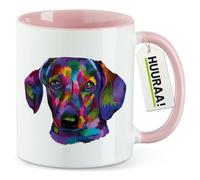 huuraa tazza da ufficio Teckel Tazza con motivo regalo rosa 330ml Teckel souvenir