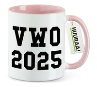 huuraa tazza da ufficio VWO 2025 Tazza con motivo regalo rosa 330ml VWO 2025 souvenir