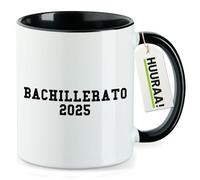 huuraa tazza di caffè Bachillerato 2025 Tazza regalo nera 330ml Bachillerato 2025 Presente