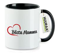 huuraa tazza di caffè Bästa Mamma Tazza regalo nera 330ml Bästa Mamma Presente