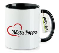huuraa tazza di caffè Bästa Pappa Tazza regalo nera 330ml Bästa Pappa Presente