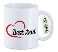 huuraa tazza di caffè Best Dad Tazza regalo bianca 330ml Best Dad Presente
