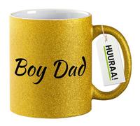 huuraa tazza di caffè Boy Dad Schriftzug Tazza da caffè regalo oro 330ml Boy Dad Schriftzug idea regalo