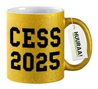huuraa tazza di caffè CESS 2025 Tazza da caffè regalo oro 330ml CESS 2025 idea regalo