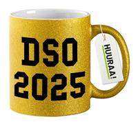 huuraa tazza di caffè DSO 2025 Tazza da caffè regalo oro 330ml DSO 2025 idea regalo