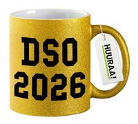 huuraa tazza di caffè DSO 2026 Tazza da caffè regalo oro 330ml DSO 2026 idea regalo