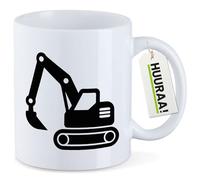 huuraa tazza di caffè excavadora Tazza regalo bianca 330ml excavadora Presente