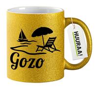huuraa tazza di caffè Gozo Malta Tazza da caffè regalo oro 330ml Gozo Malta idea regalo