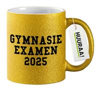huuraa tazza di caffè Gymnasieexamen 2025 Tazza da caffè regalo oro 330ml Gymnasieexamen 2025 idea regalo
