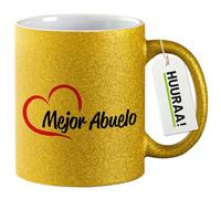 huuraa tazza di caffè Mejor Abuelo Tazza da caffè regalo oro 330ml Mejor Abuelo idea regalo