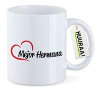 huuraa tazza di caffè Mejor Hermana Tazza regalo bianca 330ml Mejor Hermana Presente