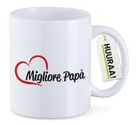 huuraa tazza di caffè Migliore Papà Tazza regalo bianca 330ml Migliore Papà Presente