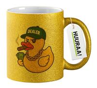 huuraa tazza di caffè Pato de goma traficante Tazza da caffè regalo oro 330ml Pato de goma traficante idea regalo