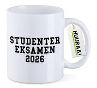 huuraa tazza di caffè Studentereksamen 2026 Tazza regalo bianca 330ml Studentereksamen 2026 Presente