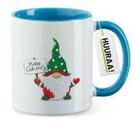 huuraa tazza Duende Merry Christmas Tazza regalo blu 330ml Duende Merry Christmas idea regalo