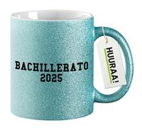 huuraa tazza glitterata Bachillerato 2025 Tazza regalo blu 330ml Bachillerato 2025 Presente