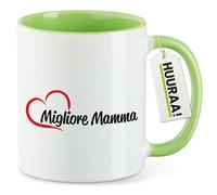huuraa Tazza Migliore Mamma Tazza da caffè regalo verde 330ml Migliore Mamma souvenir
