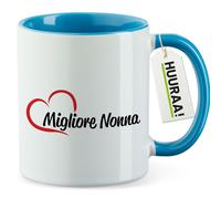 huuraa tazza Migliore Nonna Tazza regalo blu 330ml Migliore Nonna idea regalo