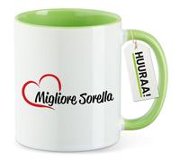 huuraa Tazza Migliore Sorella Tazza da caffè regalo verde 330ml Migliore Sorella souvenir