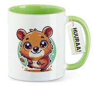 huuraa Tazza Quokka Tazza da caffè regalo verde 330ml Quokka souvenir