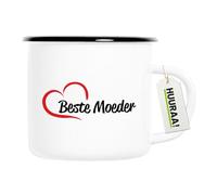 huuraa tazza smaltata Beste Moeder Tazza da caffè regalo Vintage 300ml Beste Moeder Presente