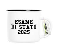 huuraa tazza smaltata Esame di Stato 2025 Tazza da caffè regalo Vintage 300ml Esame di Stato 2025 Presente