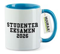 huuraa tazza Studentereksamen 2026 Tazza regalo blu 330ml Studentereksamen 2026 idea regalo