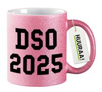 huuraa tazze glitterate DSO 2025 Tazza da caffè regalo rosa 330ml DSO 2025 souvenir