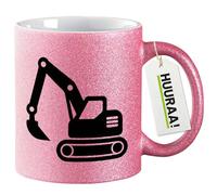 huuraa tazze glitterate excavadora Tazza da caffè regalo rosa 330ml excavadora souvenir