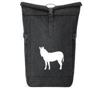 huuraa zaino da corriere Asno Zaino regalo nero melange 30-44 litri roll-top fairtrade Asno Presente