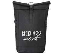 huuraa zaino da corriere Beckum verliebt Zaino regalo nero melange 30-44 litri roll-top fairtrade Beckum verliebt Presente