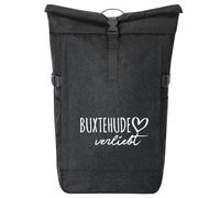 huuraa zaino da corriere Buxtehude verliebt Zaino regalo nero melange 30-44 litri roll-top fairtrade Buxtehude verliebt Presente