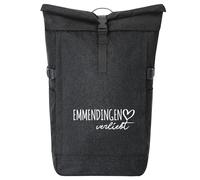huuraa zaino da corriere Emmendingen verliebt Zaino regalo nero melange 30-44 litri roll-top fairtrade Emmendingen verliebt Presente